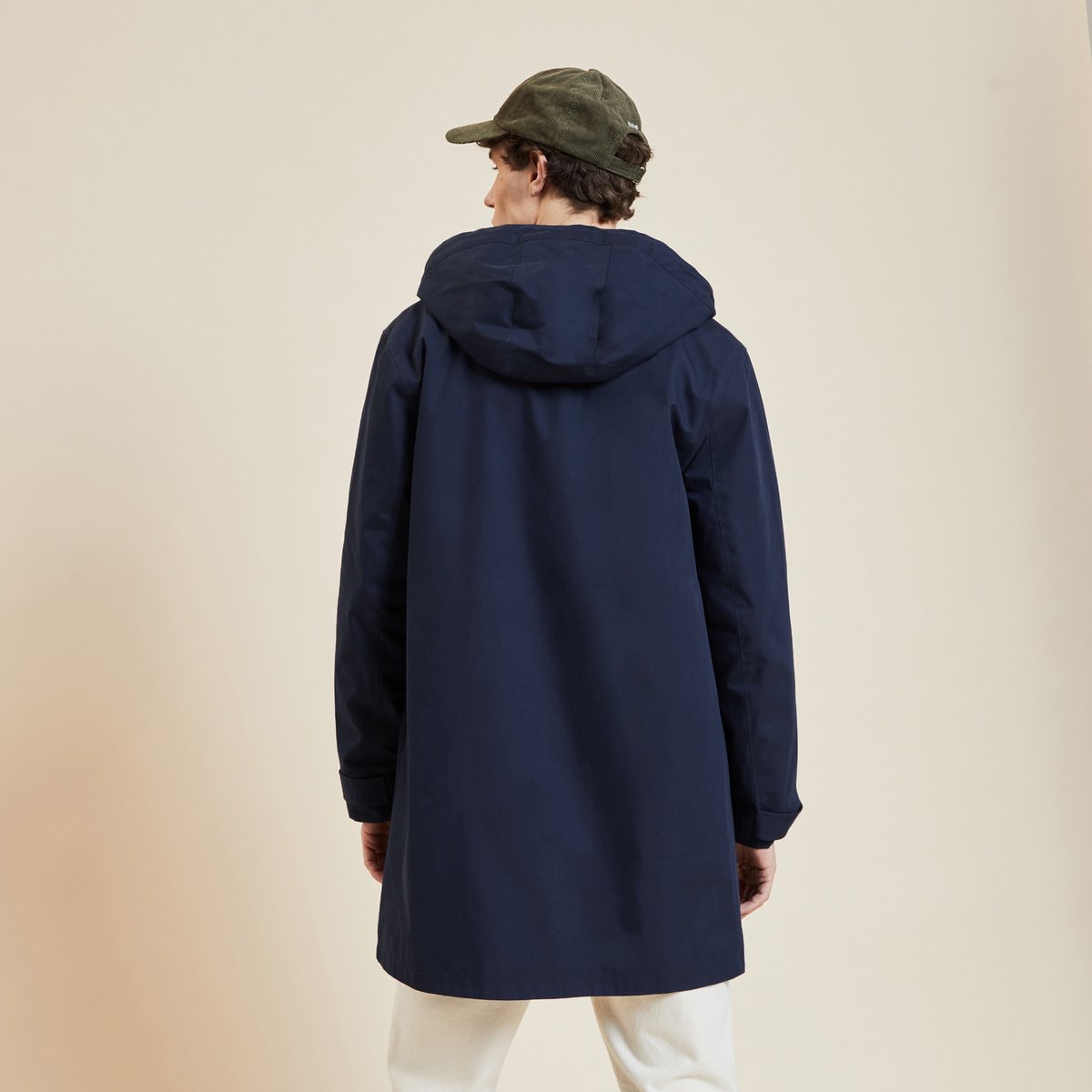 Imperméable coton GRESIGNE bleu marine, FAGUO