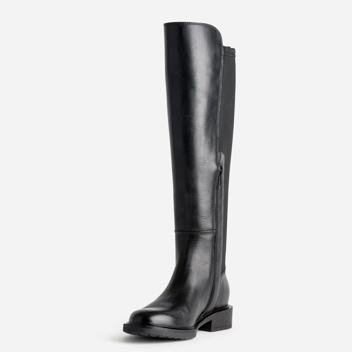 Botte Plate en cuir RHODA noir, ERAM