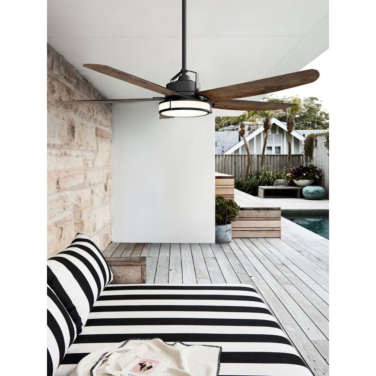 Ventilateur de Plafond Louisville bronze - marron, BOUTICA-DESIGN