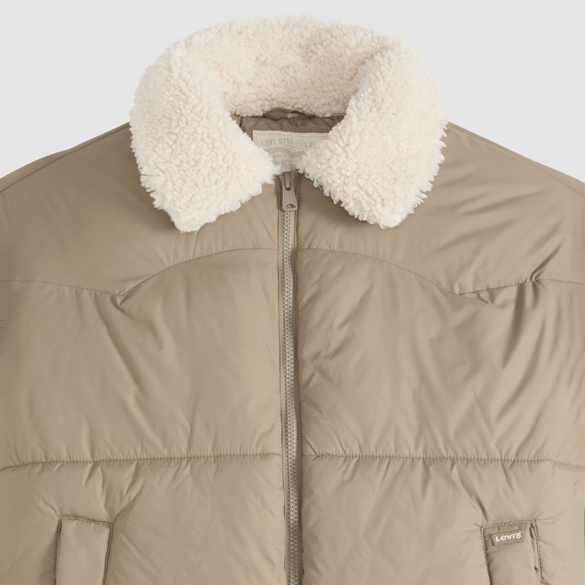Doudoune sherpa Palmer marron - fallen rock, LEVI'S