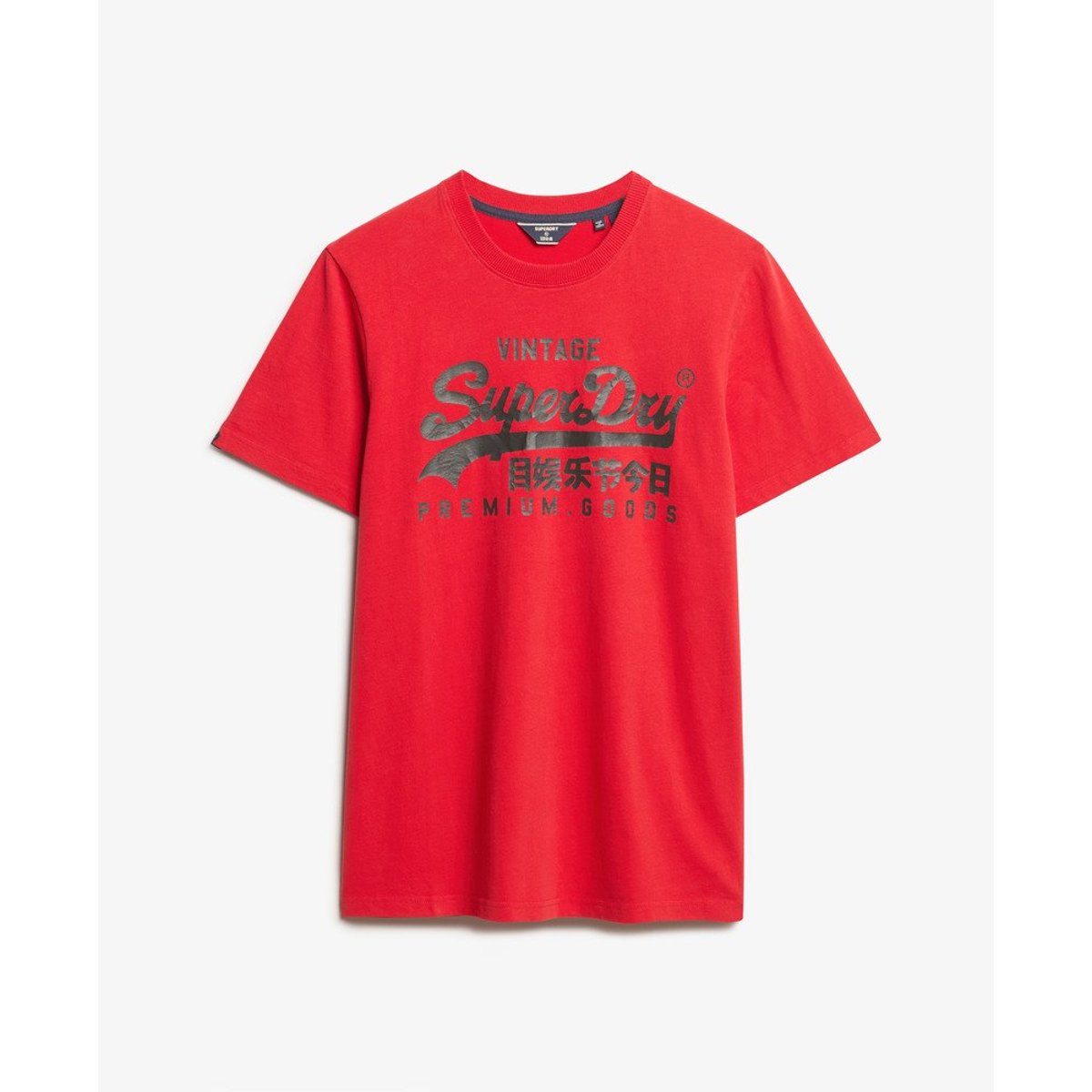 T-shirt à logo Vintage Heritage rouge vif, SUPERDRY