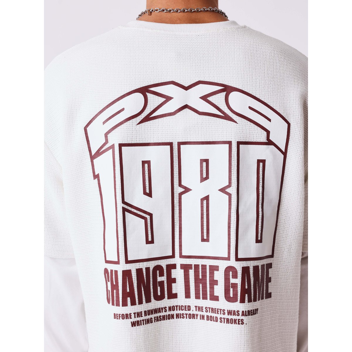 T-shirt effet superposé Matchday blanc, PROJECT X