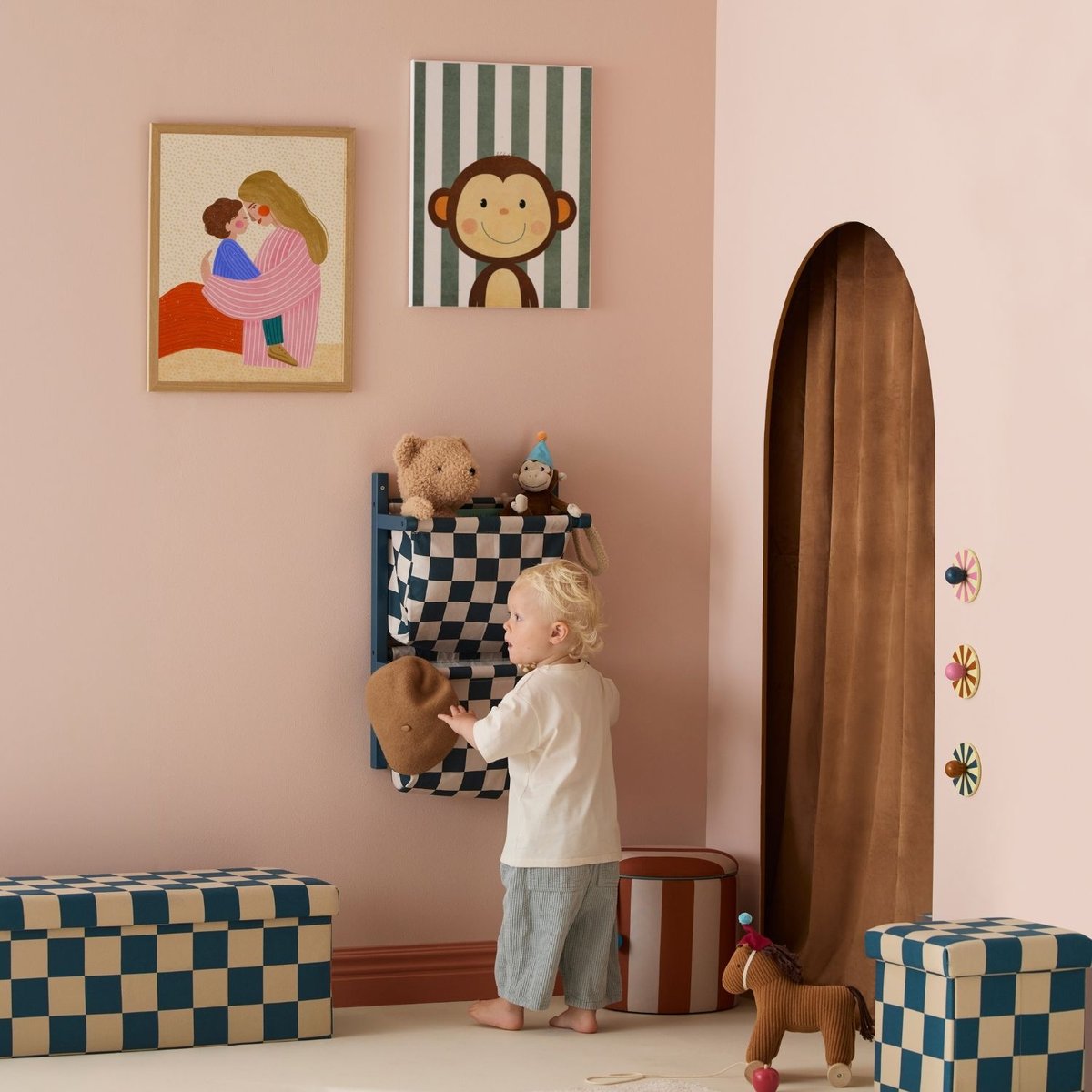 Rangement mural couleur unique, KID'S CONCEPT