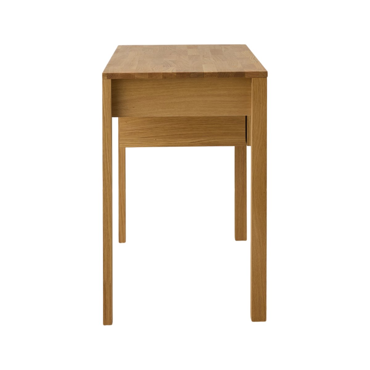 Bureau chêne massif 2 tiroirs - LUMINESCENCE bois clair, CAMIF