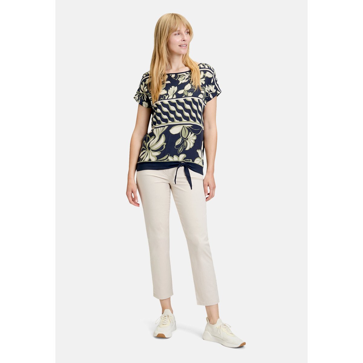 T-shirt basique à nœud dark blue/green, BETTY BARCLAY