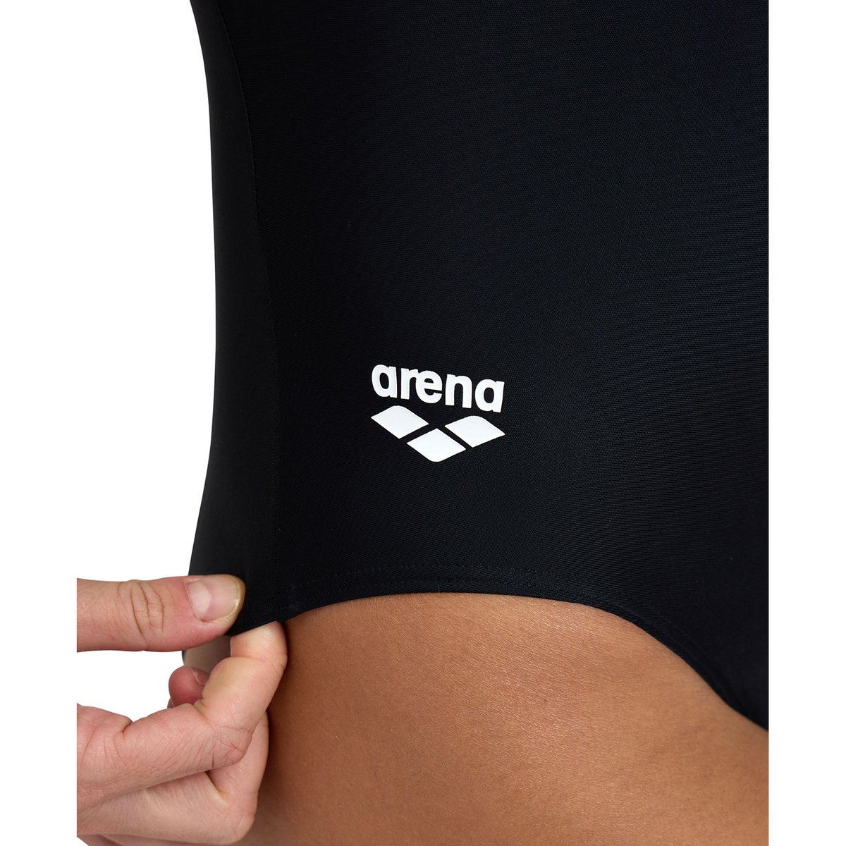 Maillot 1 pièce piscine Maxfit éco Pro Back noir/blanc, ARENA