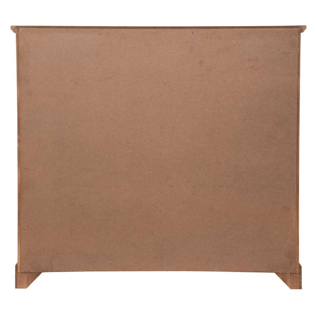 Buffet 1 porte verrière fer et verre trempé DANIK marron caramel, ATMOSPHERA
