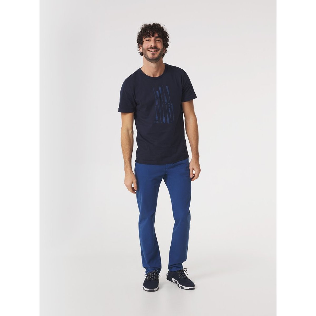 T-shirt manches courtes SABRITEE14032 marine, TBS