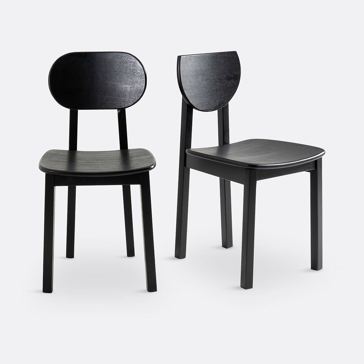 Lot de 2 chaises frêne, Tribal noir, LA REDOUTE INTERIEURS