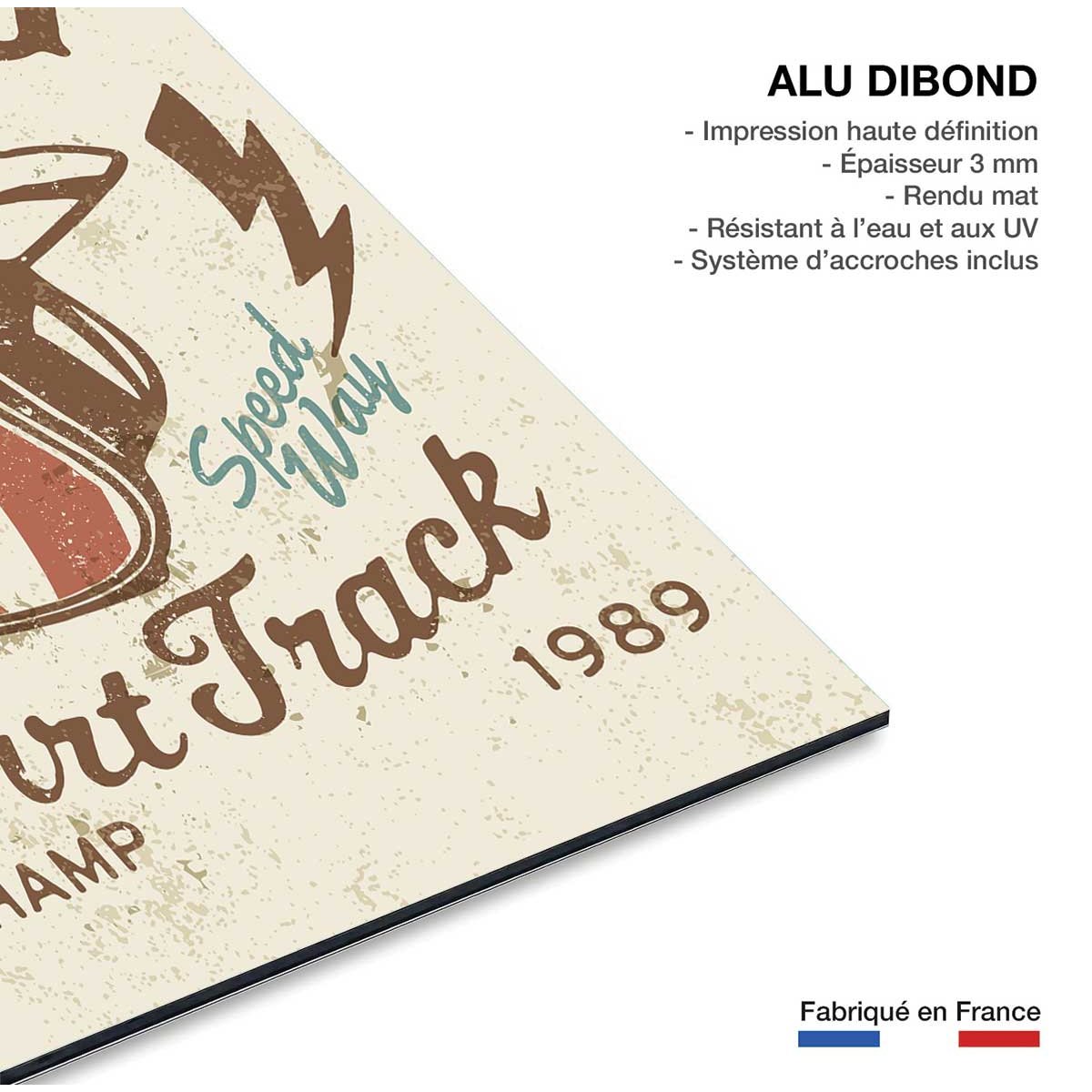 Tableau moto motor racing tableau alu dibond, HEXOA