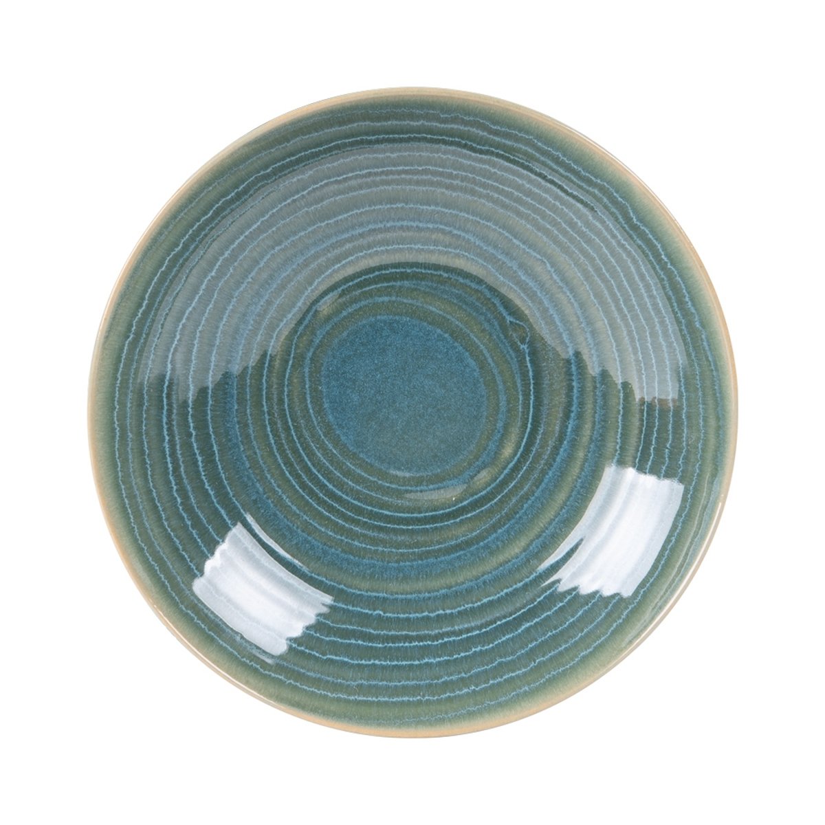 Assiette creuse moon lagon 22 cm (lot de 6) bleu, TABLE PASSION