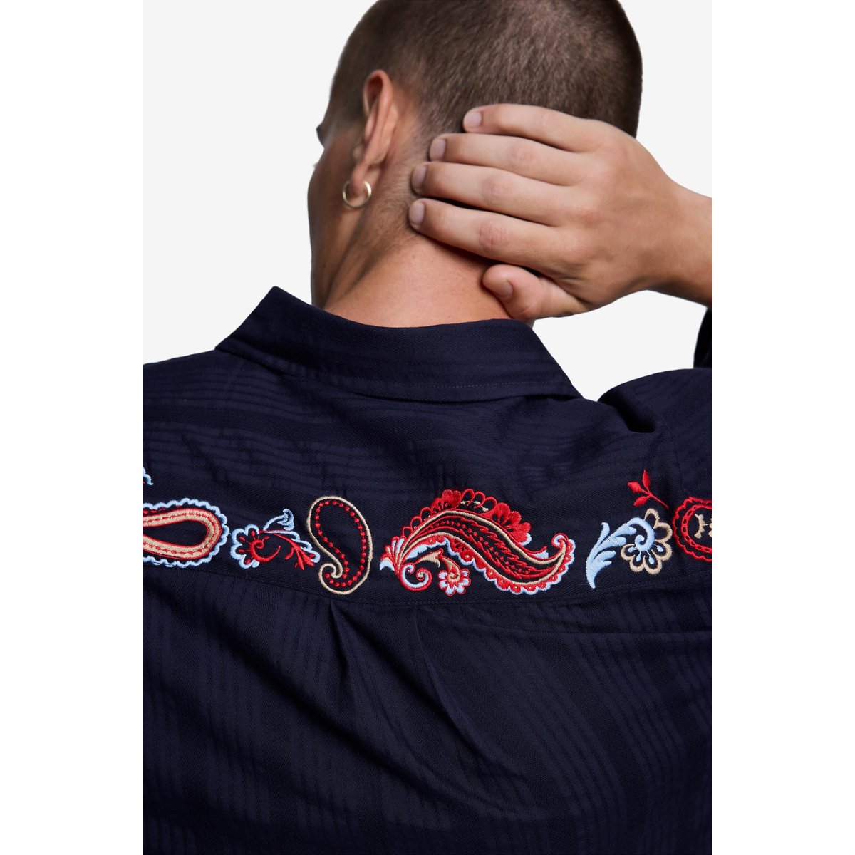 chemise brodée à manches longues noir, DESIGUAL
