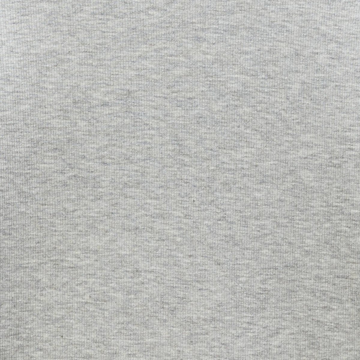 T-shirt à manches longues côtelé en coton BIO GOTS gris chine clair, MONOPRIX