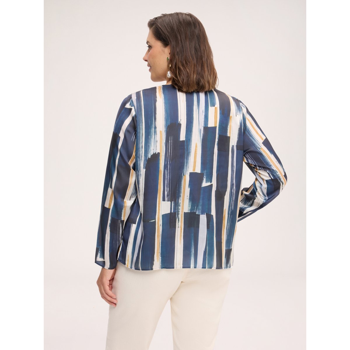 Blouse imprimée bleu, FIORELLA RUBINO