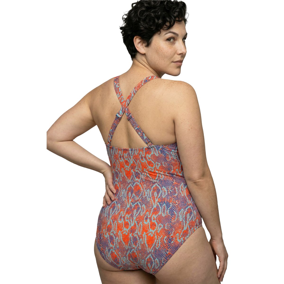 Maillot de bain avec armatures et coques orange, ULLA POPKEN