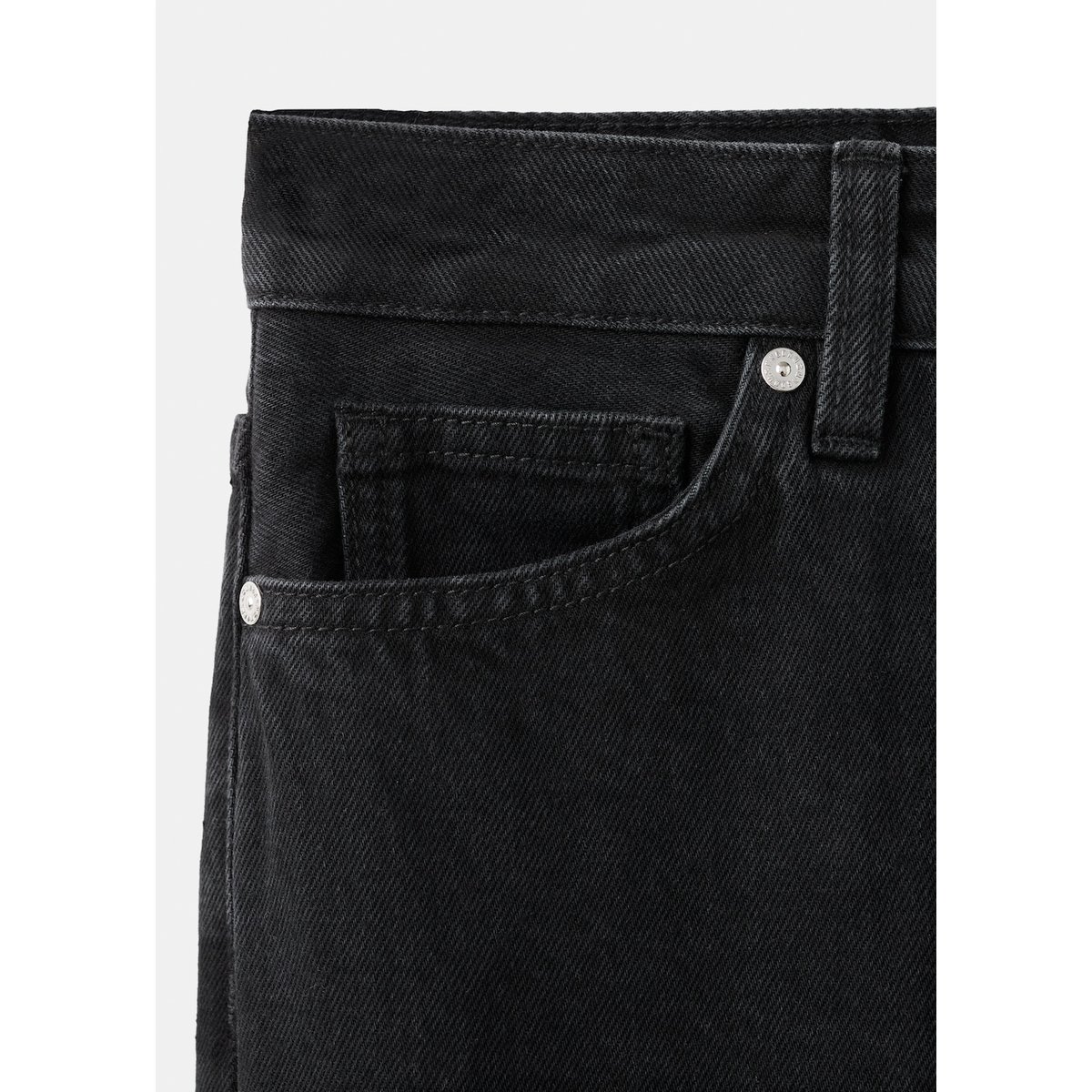Jean Mom2000 mom taille haute black denim, MANGO