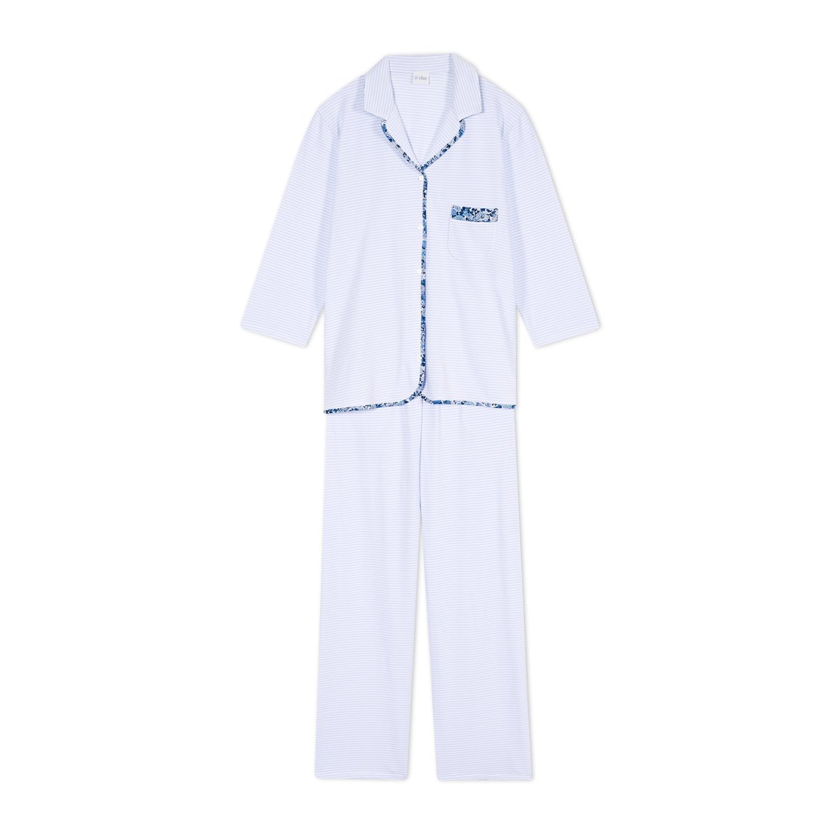 Pyjama boutonné en coton GARDEN 206 multicolore, LE CHAT