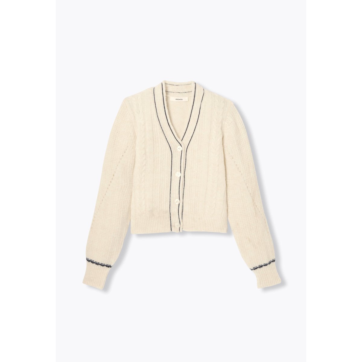 Cardigan torsadé ecru, PROMOD