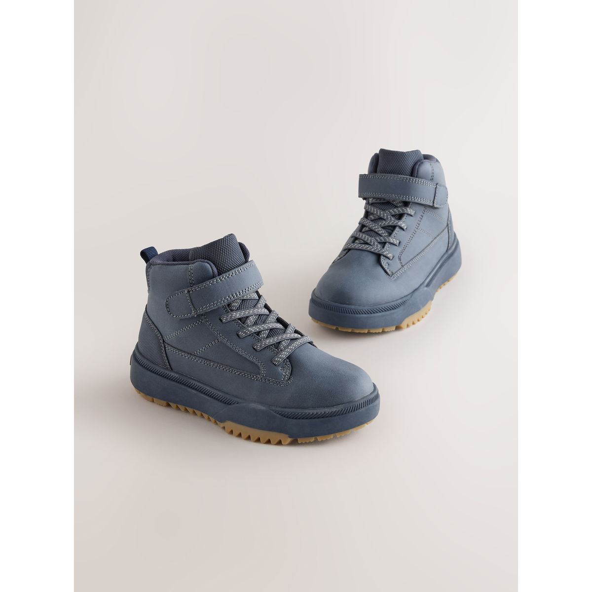 Bottines montantes imperméables doublées bleu marine, NEXT