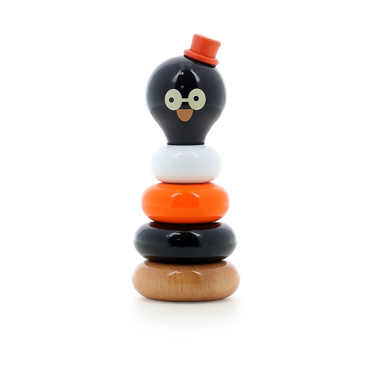 Empilable René le pingouin noir, VILAC