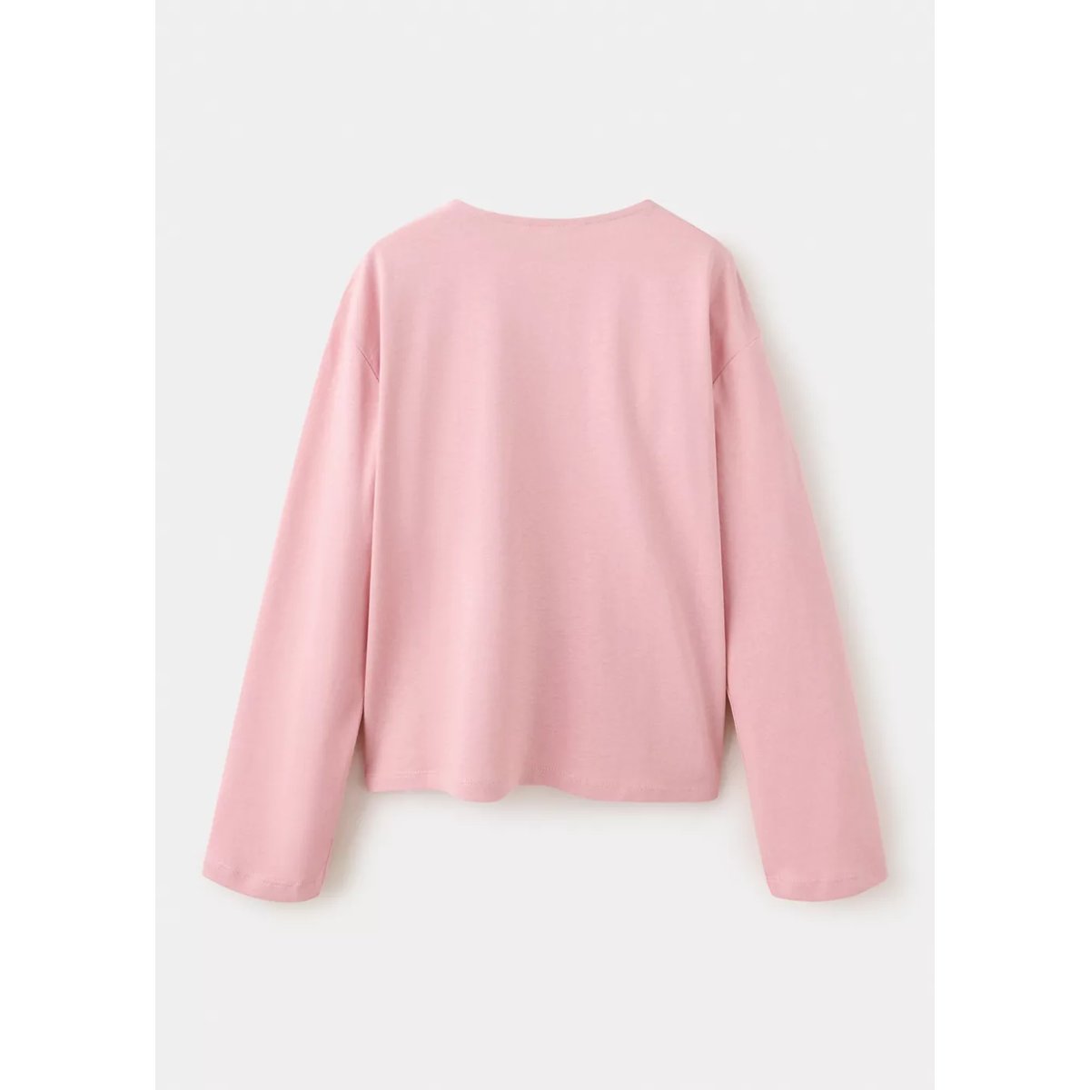 T-shirt coton à découpe rose, MANGO KIDS