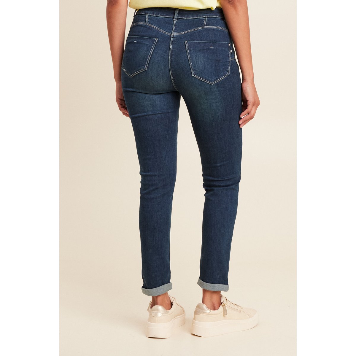 Jeans ajusté taille standard denim brut, BREAL
