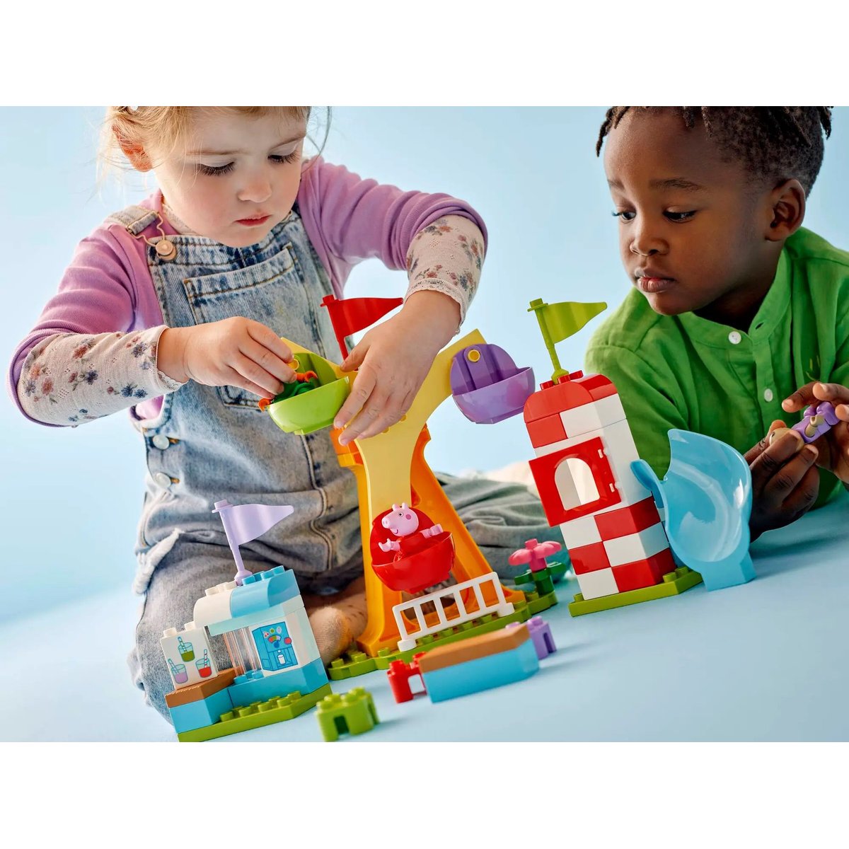 LEGO DUPLO - La fête foraine Peppa Pig - 10453 : Amusement et apprentissage multicolore, LEGO