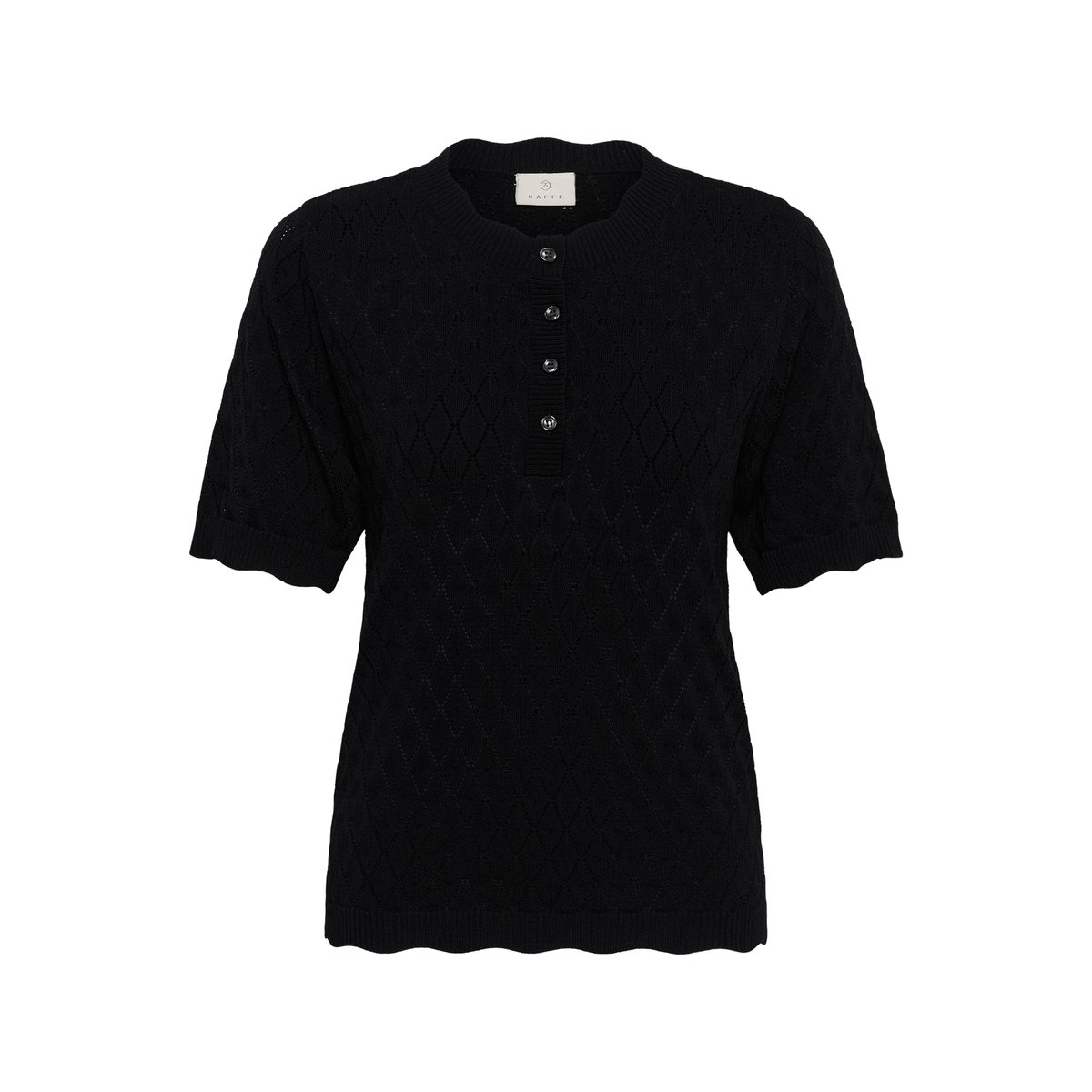 Pullover tricoté noir black deep cc., KAFFE
