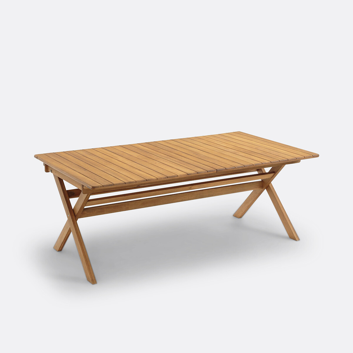 Plooibare tuintafel Réalto, acacia, 2 verlengstukken acacia, LA REDOUTE INTERIEURS