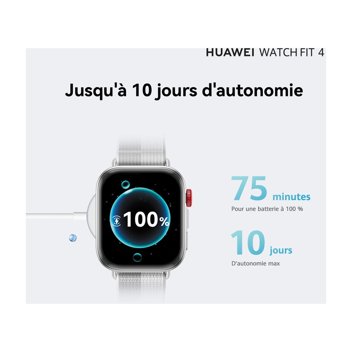 Montre connectée Watch Fit 4 Noir noir, HUAWEI