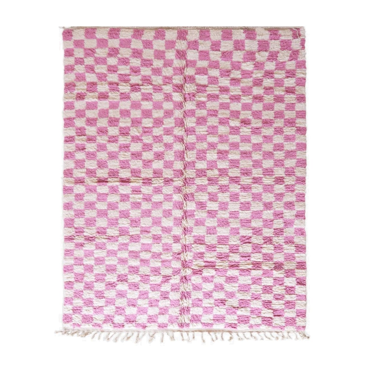 Tapis berbère marocain pure laine rose poudrée, AFK LIVING