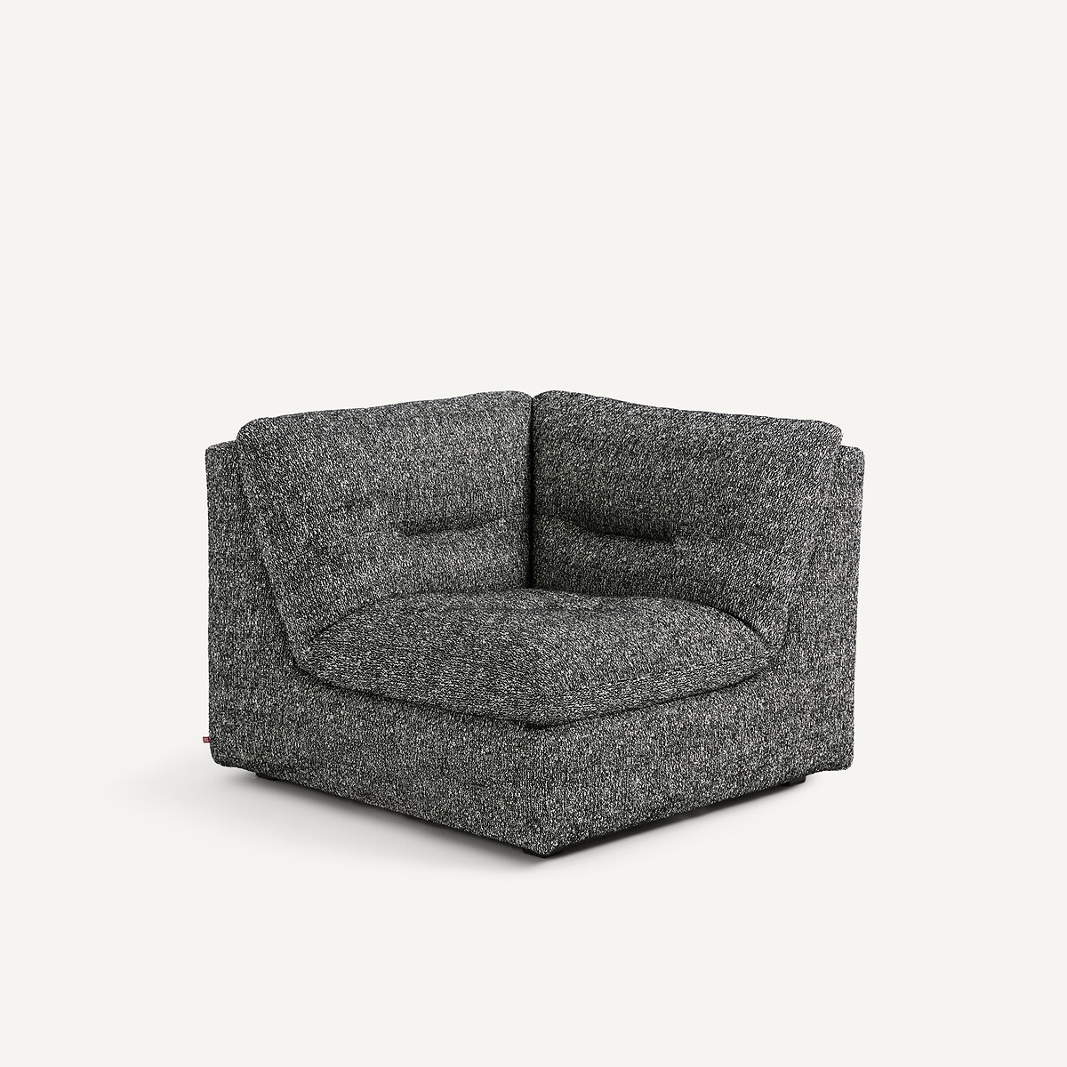 Angle 90° modulable, en bouclette, GIULIANO noir, AM.PM