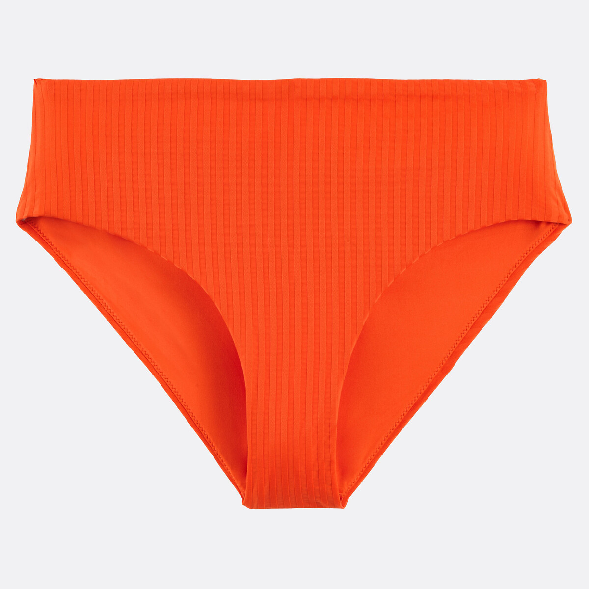 Slip bikini, in maglia a coste piatte, Signature HELENA arancione, LA REDOUTE COLLECTIONS