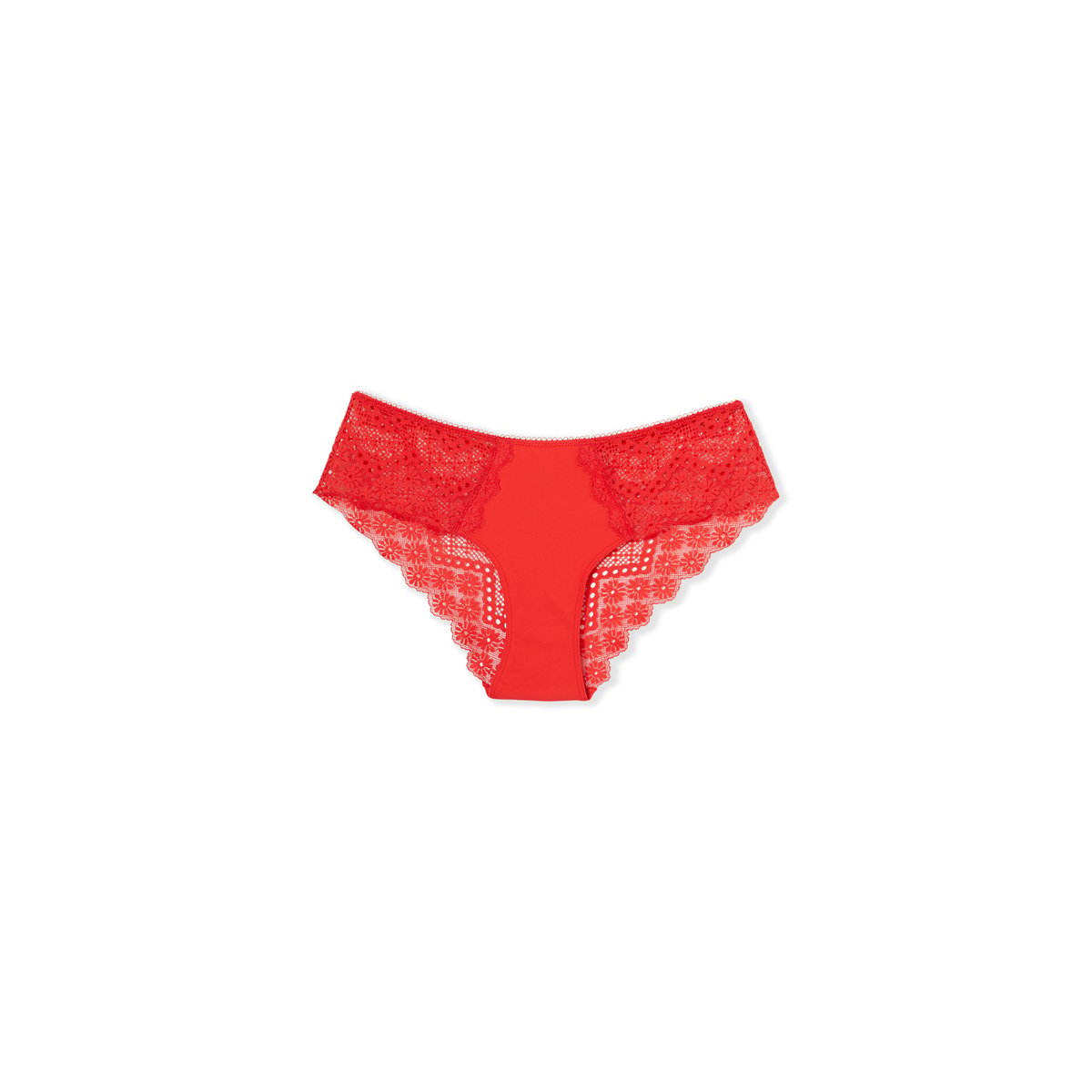 Shorty en dentelle ECLIPSE rouge, ETAM