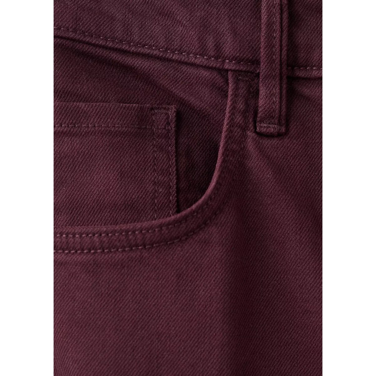 Jean large taille haute lie de vin, MANGO