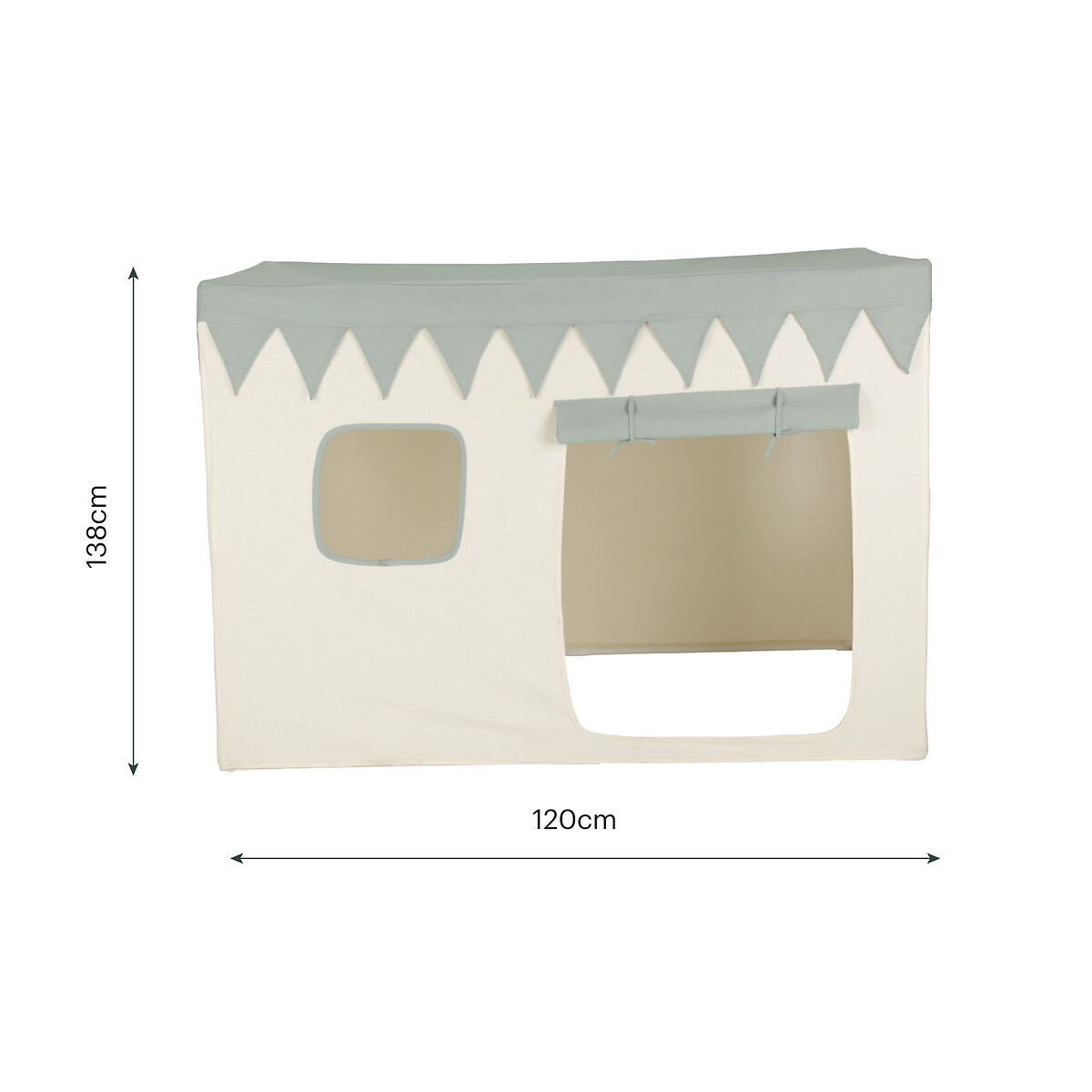 Play Cotton House with Scalloped Bunting blue, CUDDLECO
