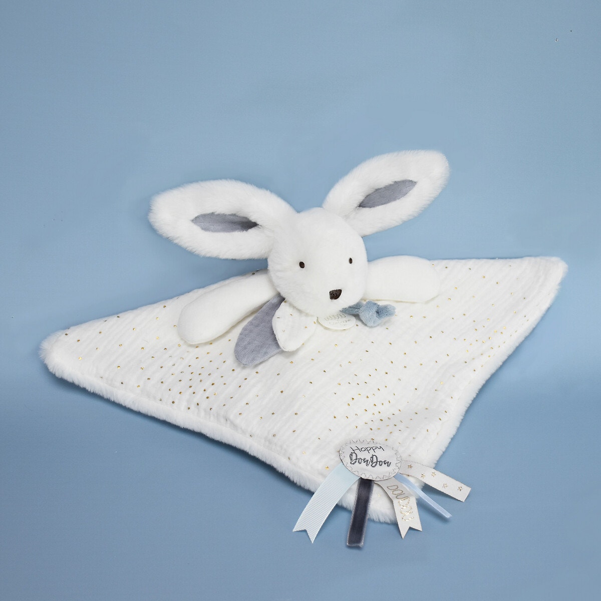 Doudou happy wild 25 cm blanc, DOUDOU ET COMPAGNIE