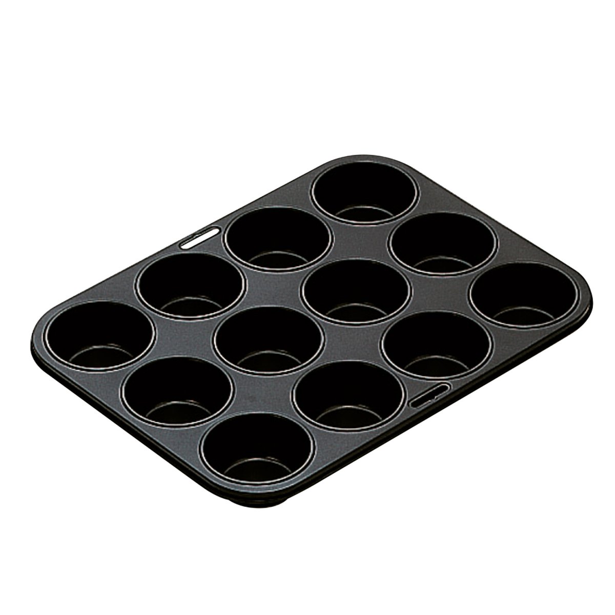 Plaque 12 muffins moka noir, IBILI