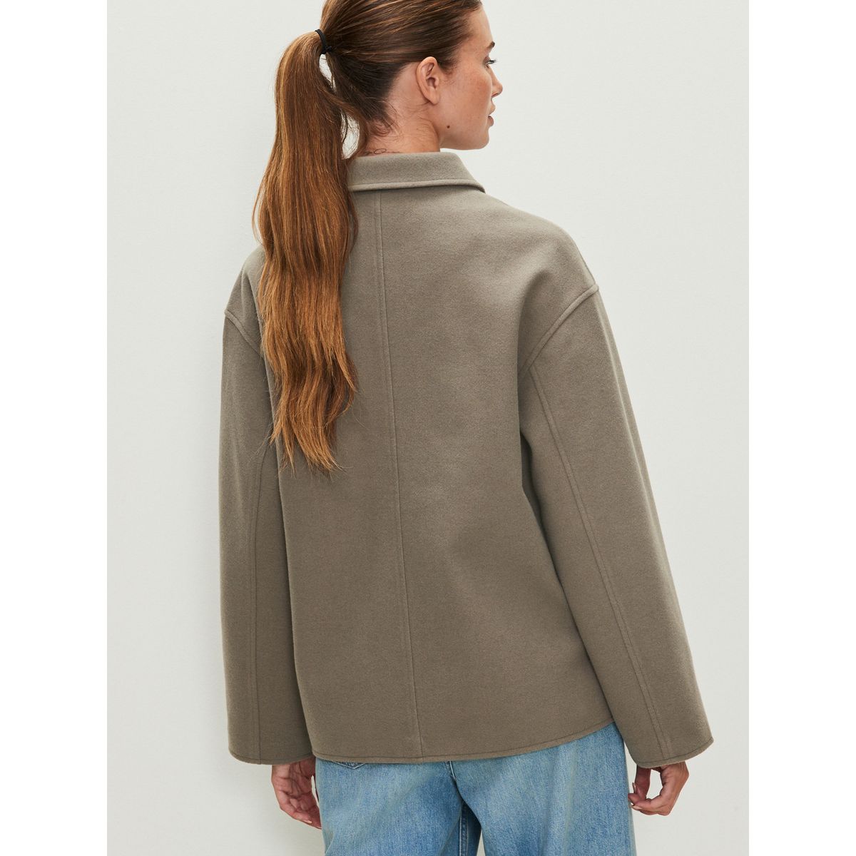 Veste brossée avec col naturel, NEXT