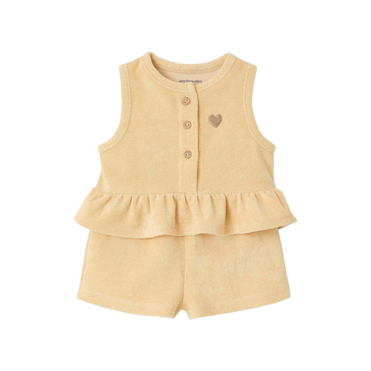Ensemble top short jaune pâle, VERTBAUDET