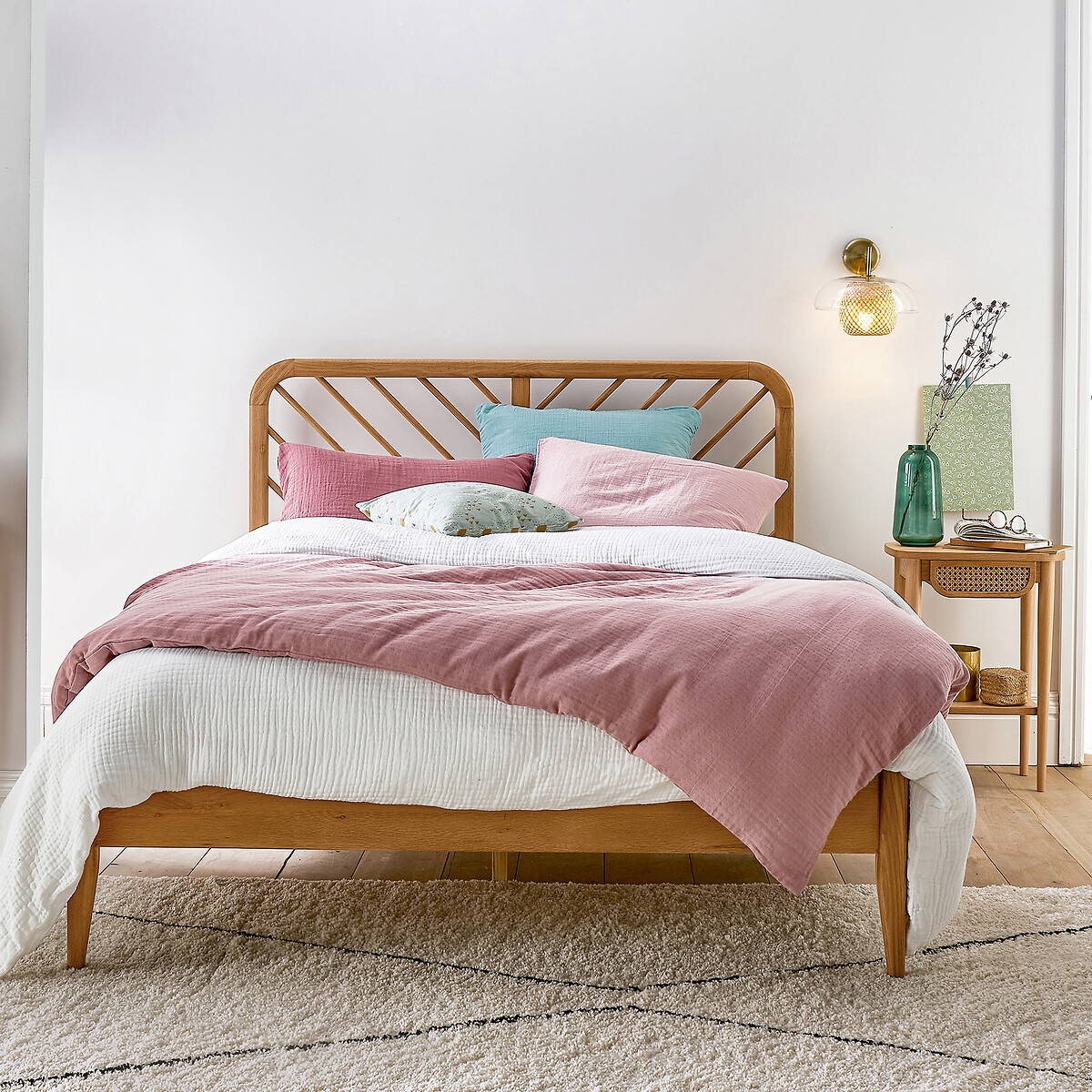 Luna Fringed Berber-Style Rug ecru , LA REDOUTE INTERIEURS
