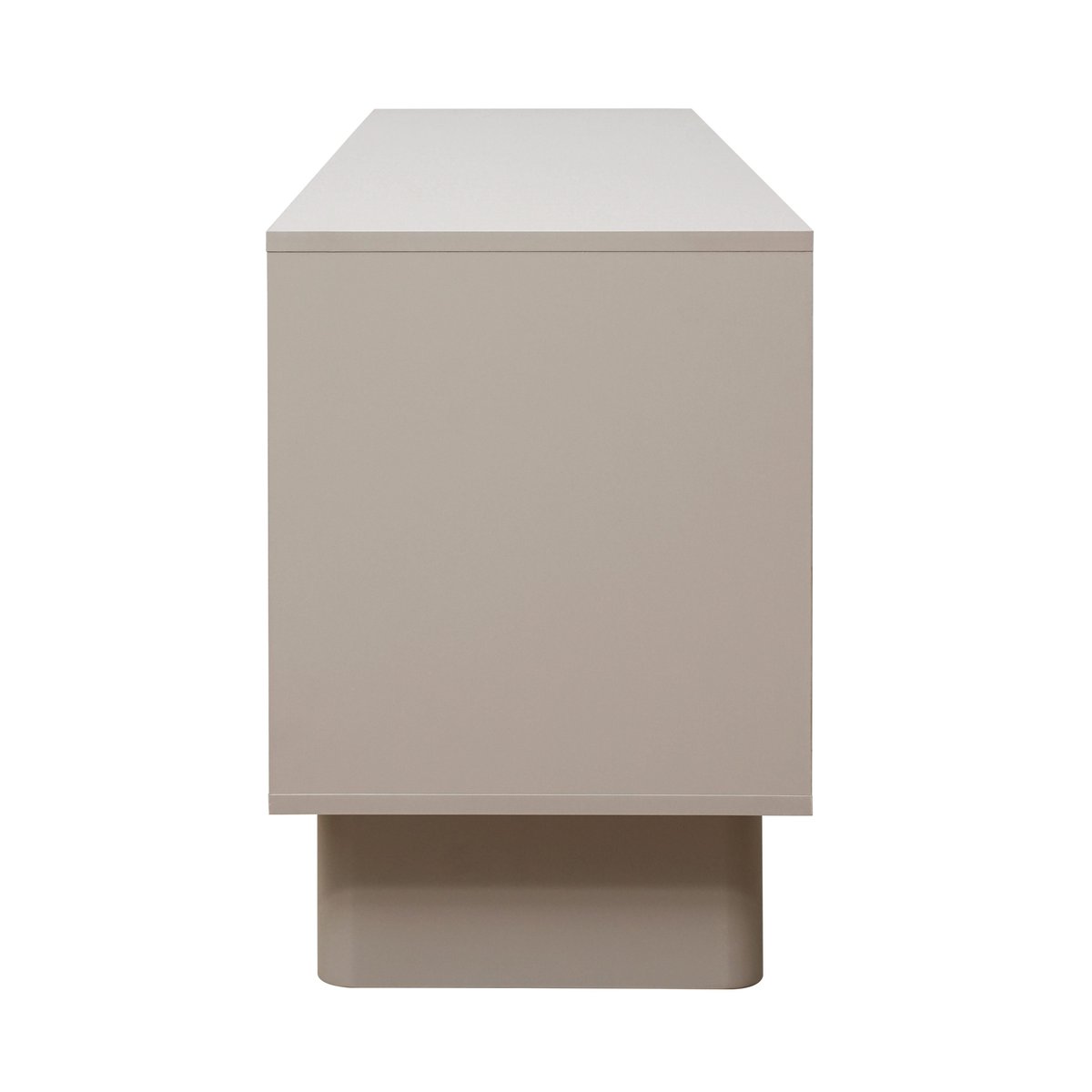 Meuble TV en mélaminé 200 cm, OCTAVE beige, OVIALA