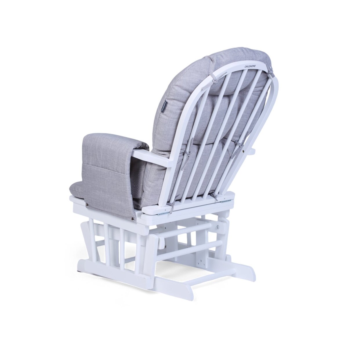 Fauteuil à bascule avec repose-pieds gris, CHILDHOME