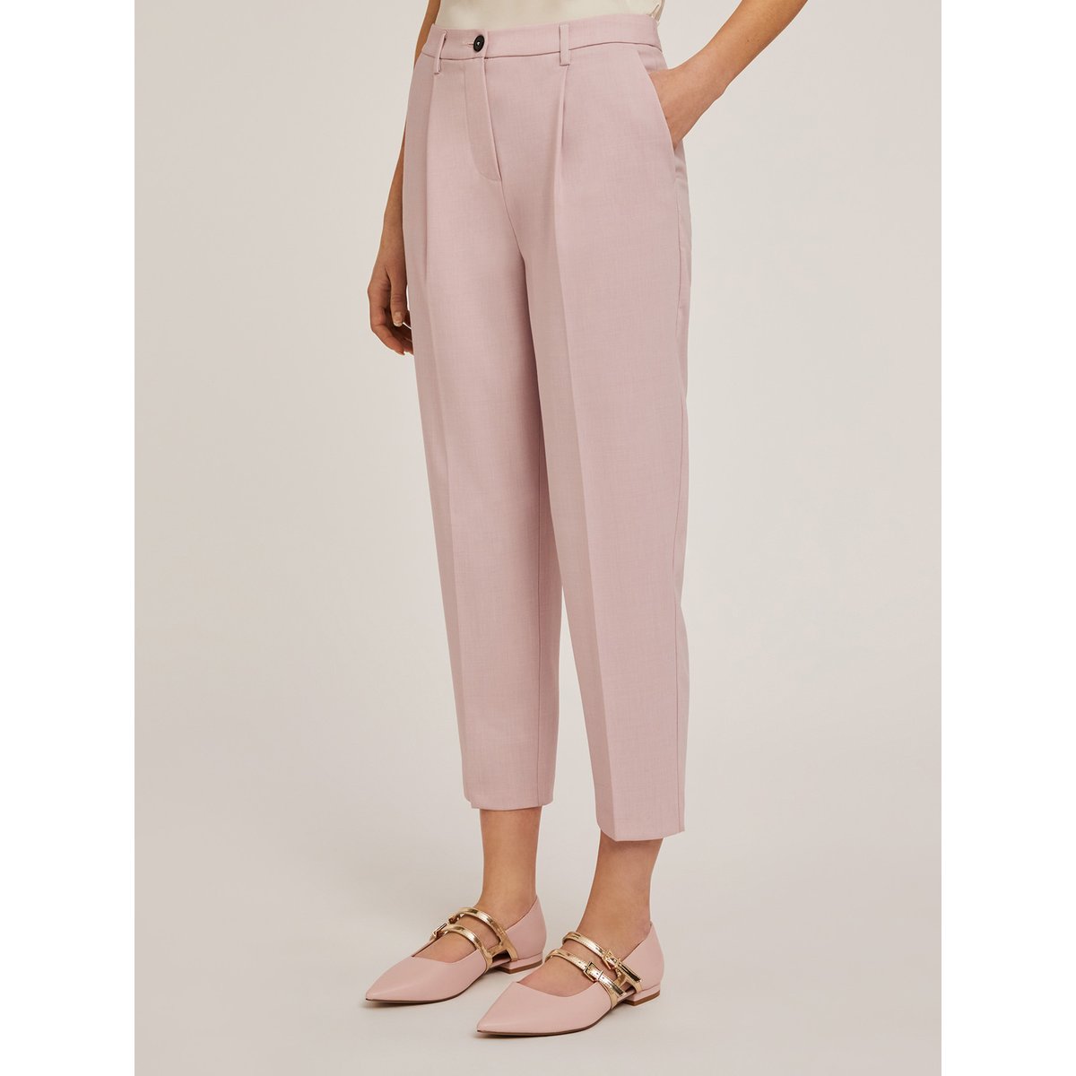 Pantalon plissé rose, MOTIVI