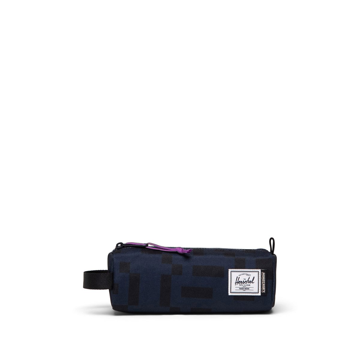 Trousse en matières recyclées MINECRAFT SETTLEMENT bleu marine, HERSCHEL