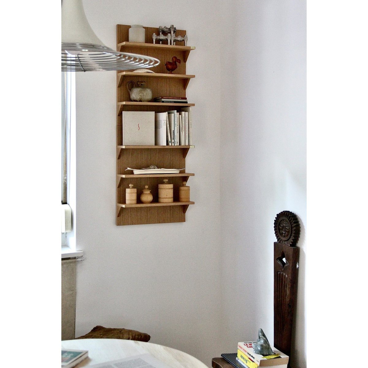 Étagère en placage de chêne STRAIGHT naturel, HUBSCH