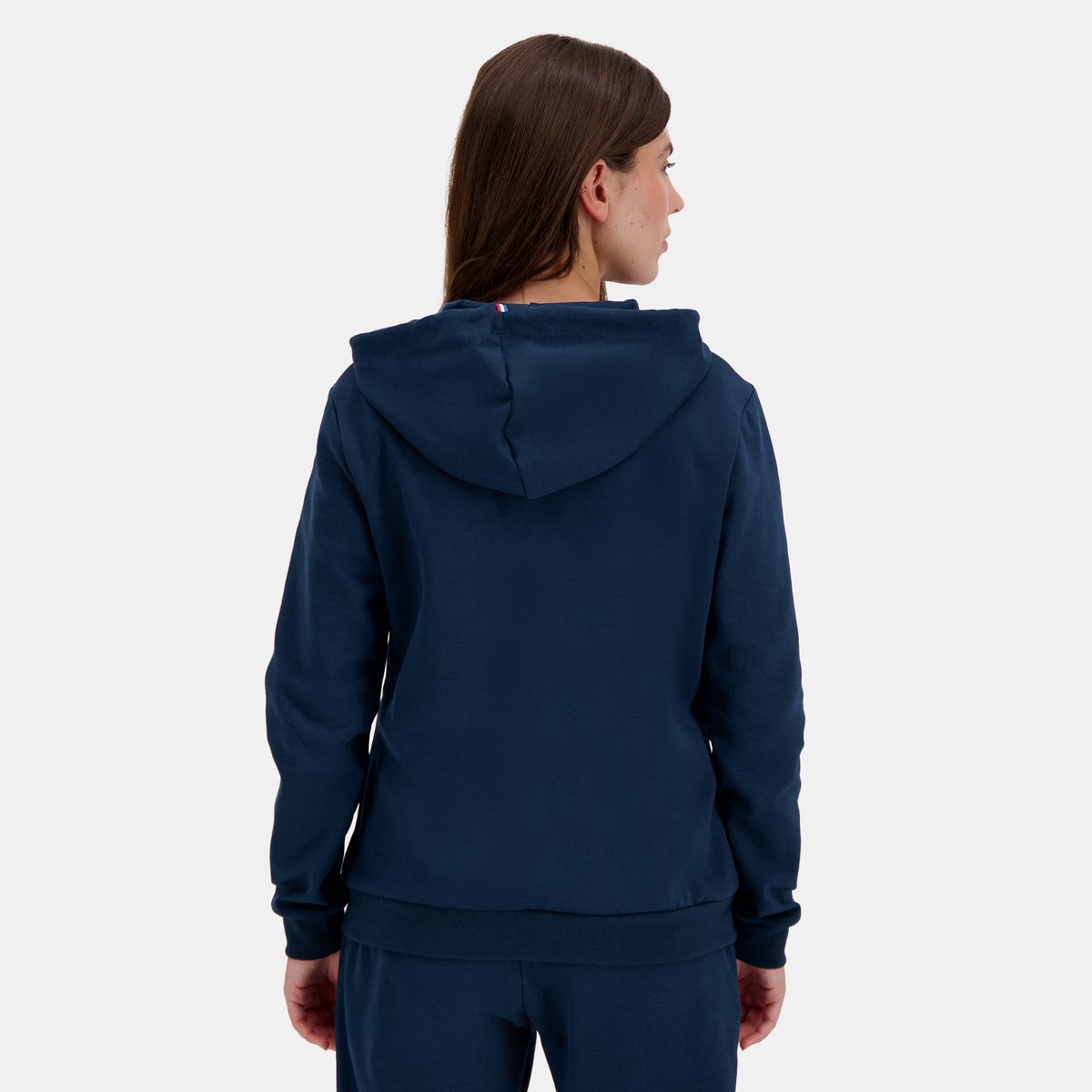 Veste zippée à capuche Essentiel en double face Essentiels victory blue, LE COQ SPORTIF