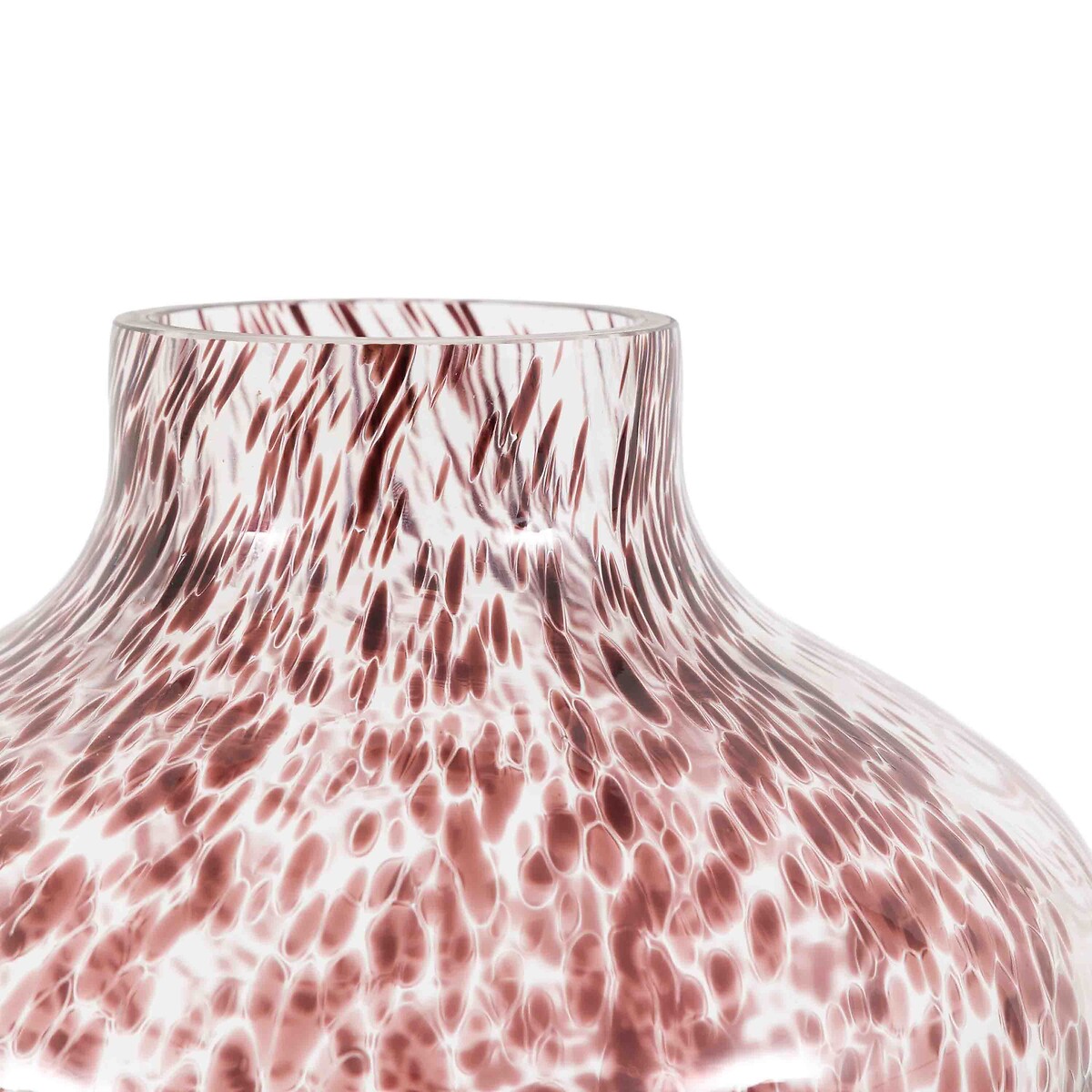 24cm Large Confetti Glass Vase brown , ÉDITÉ