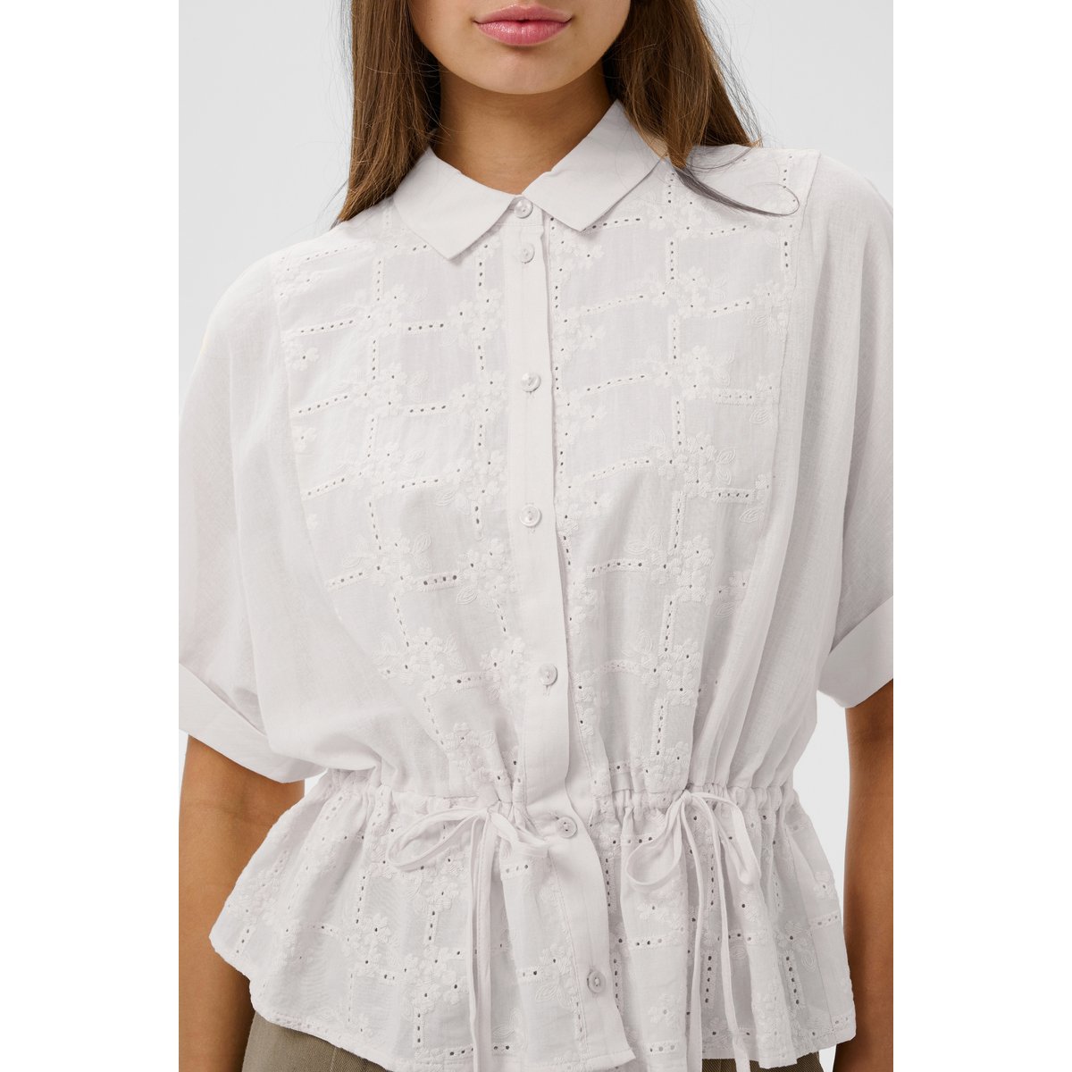Blouse à manches longues blanc broken white, SOAKED IN LUXURY