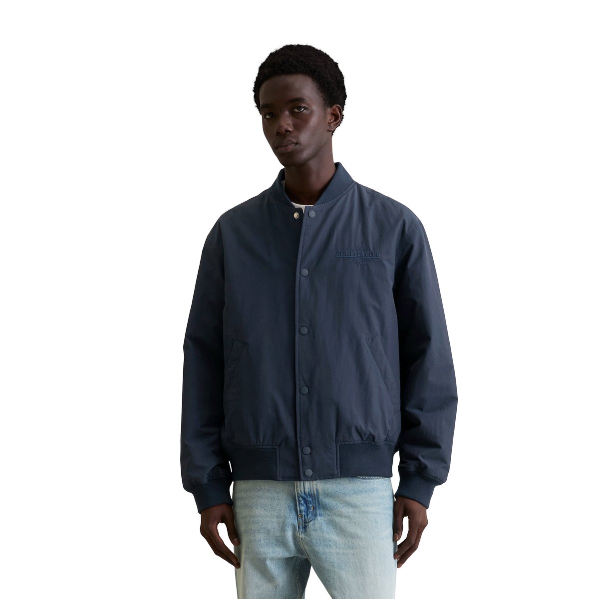 Blouson régulier imperméable et légèrement matelassé bleu foncé, MARC O’POLO DENIM